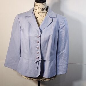 LOFT Soft Lavender Blazer with Button Detail